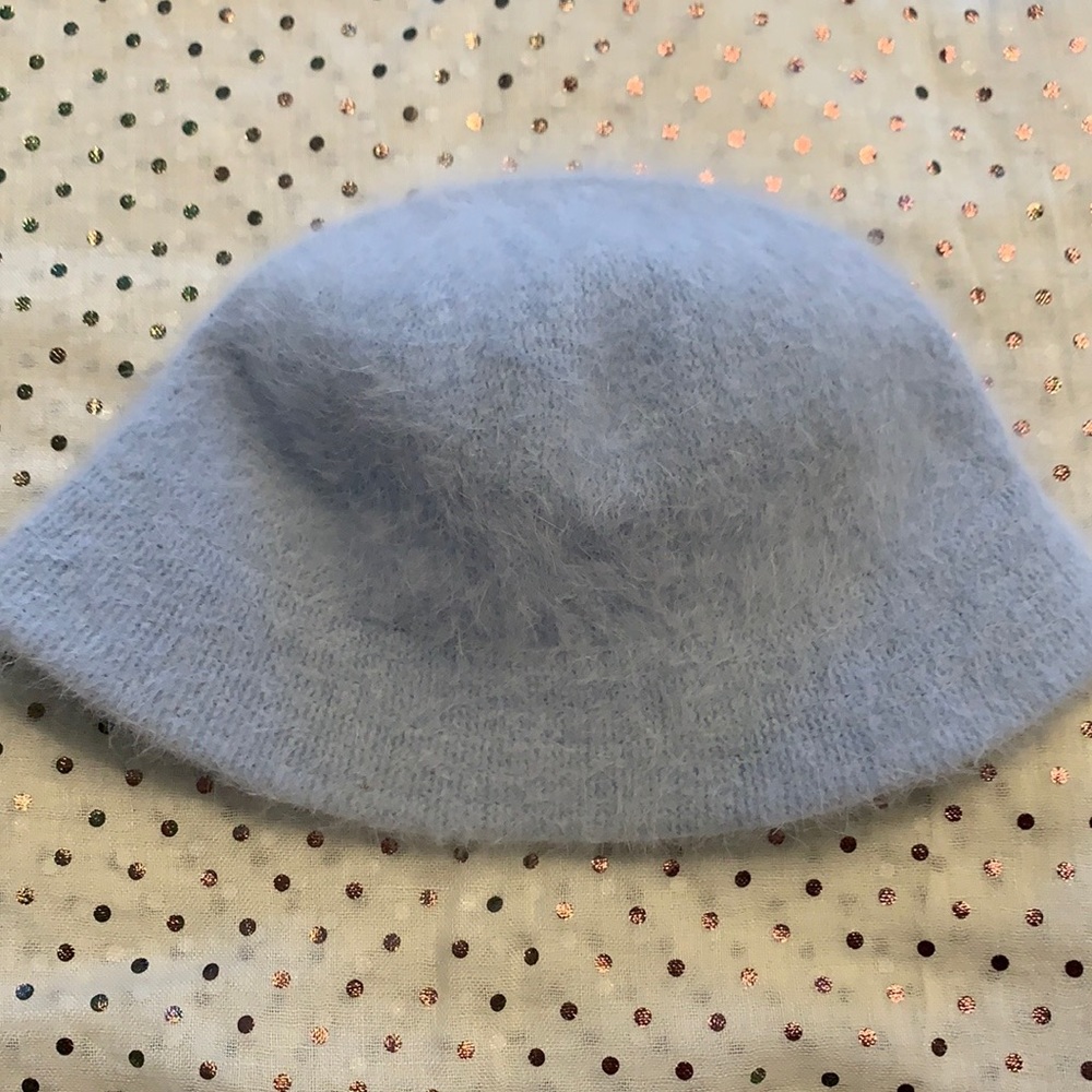 Women’s Angora (35%) Baby Blue Winter Hat